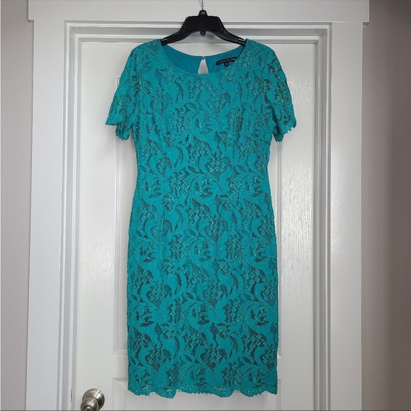 preston and york lace dress Brand New Ladies Preston York Savannah Lace Crew Necksheath Dress Size 10 $149